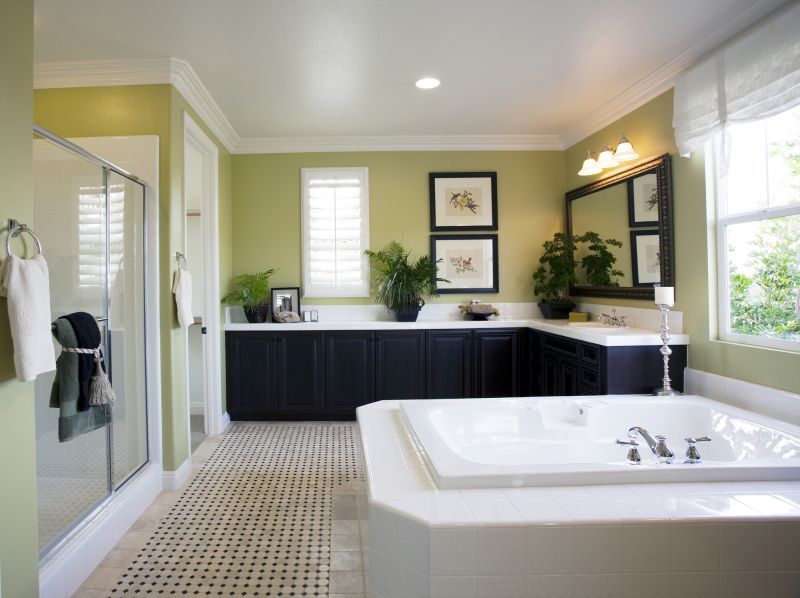 Bright Bathroom with Bold Accents